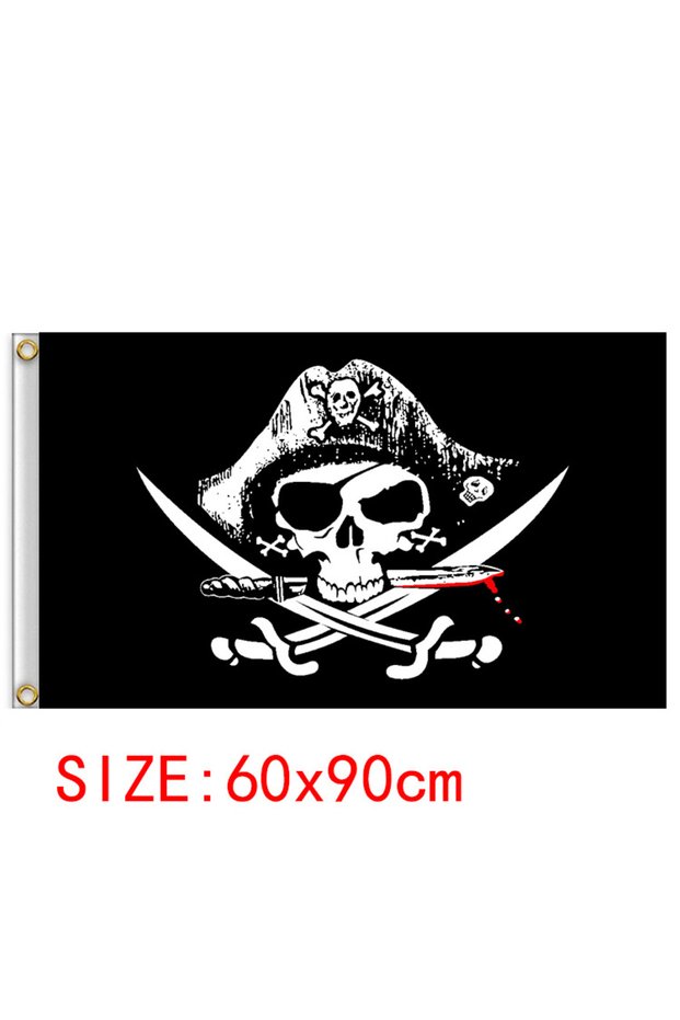 01 60*90cm Pirate Banner Pirate Theme Birthday Party Decorations Pirate Ship Skull Pennant Flags for