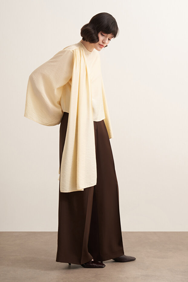 Nova Şal Form Bluz Butter - 1