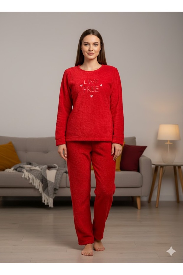 Women's Plush Pajama Set