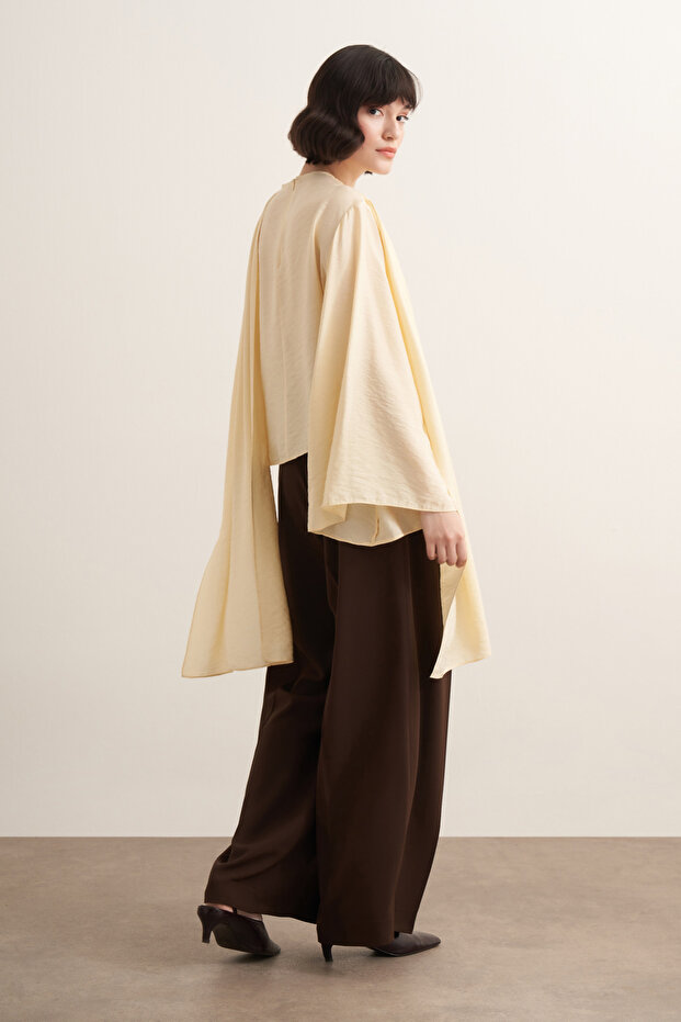 Nova Şal Form Bluz Butter - 2