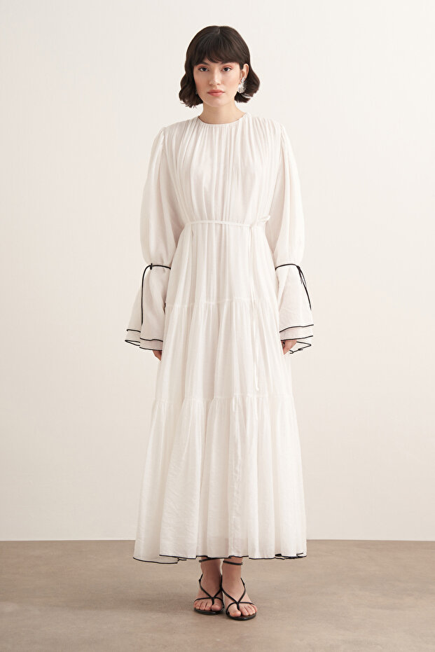 Hilya Elbise Beyaz - 2