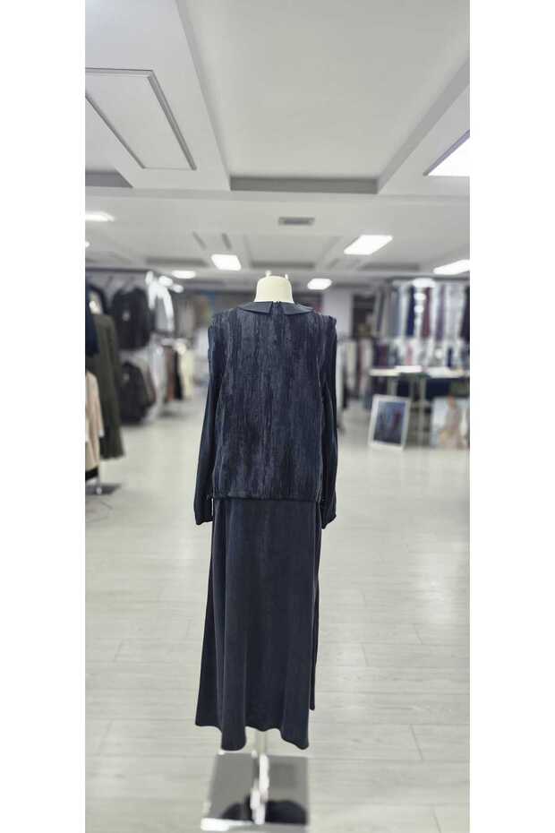 02-2717 Tesettür elbise - 4