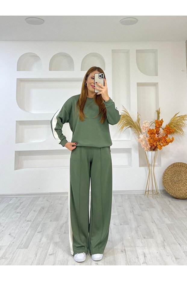 Modal Textured Striped Suit