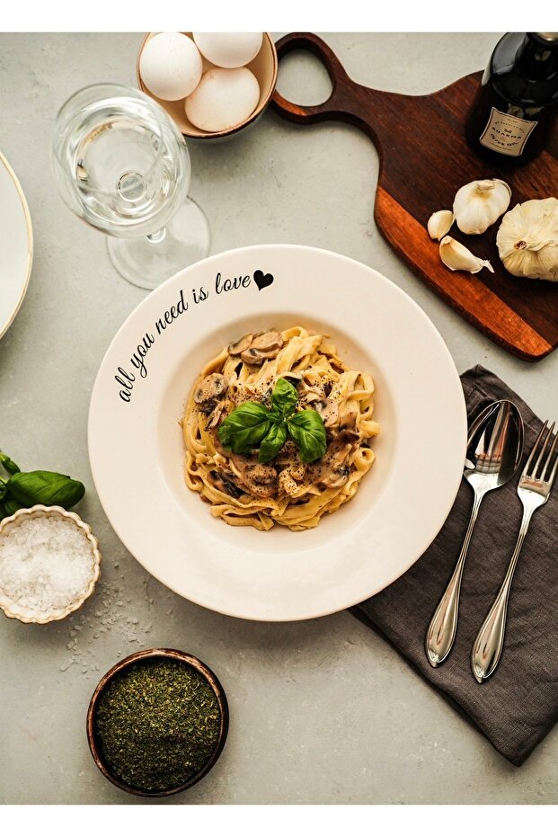 All You Need Is Love Written Large Pasta Plate (28 cm)