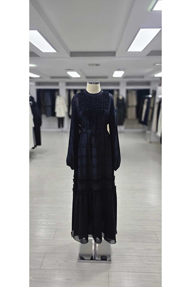 08-1797 Tesettür Elbise - 1