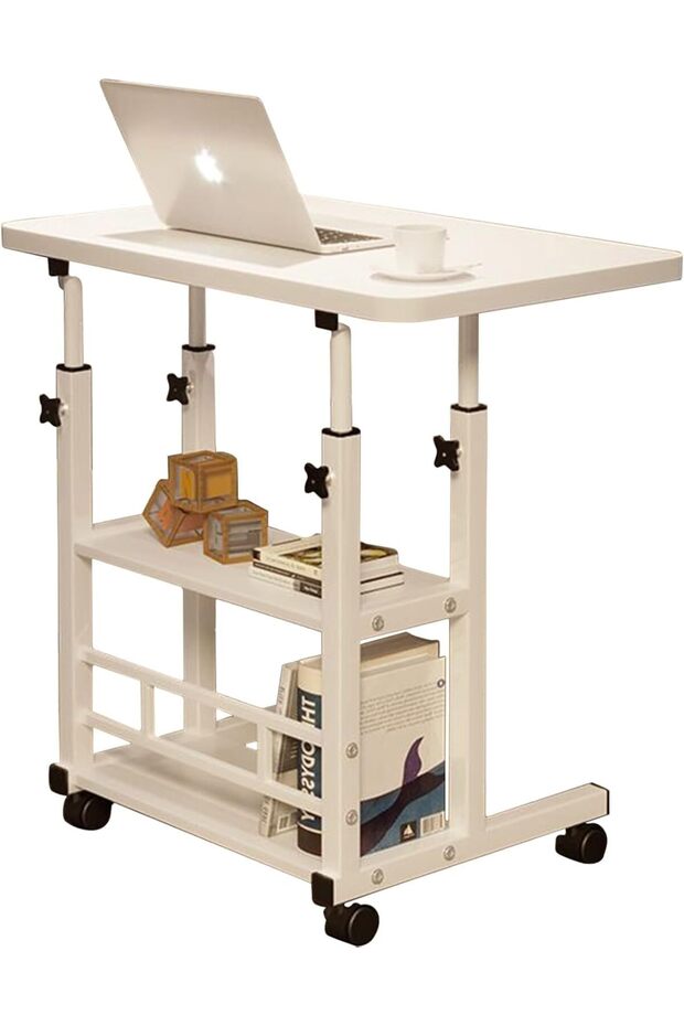 Laptop Table, Height Adjustable Computer Table up to 90CM with Tiltable Surface – Portable Home Of