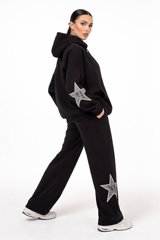 Siyah Basic Eşofman Takımı - 1