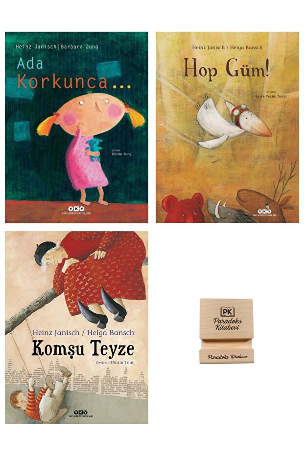 Yapı Kredi 3-8 Yaş Ada Korkunca Hop Güm ve Komşu Teyze (Karton Kapak) + Telefon Standı