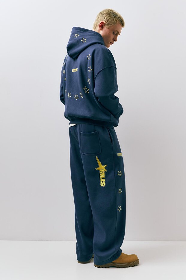 Fermuarlı kapüşonlu STWD sweatshirt - 6