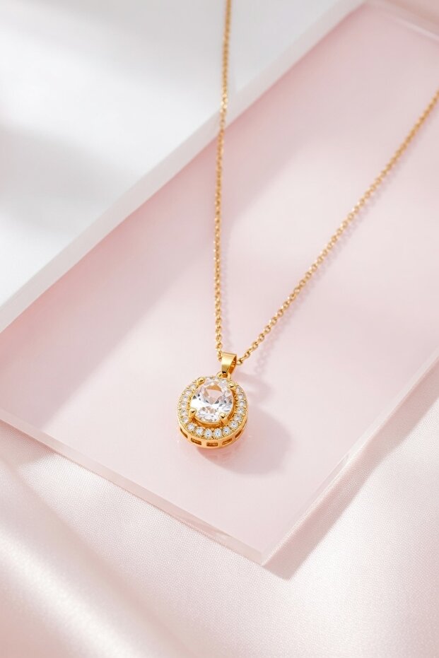 Celeste Gold Kolye - 45 cm - 2