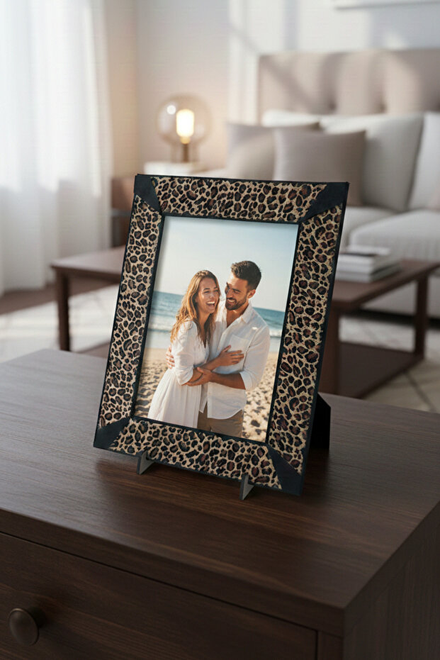 إطار صور منسوج مقاس 10 × 15 سم - 5 خيارات لأنماط مختلفة - إطار ديكور فاخر مقاس 14 × 19