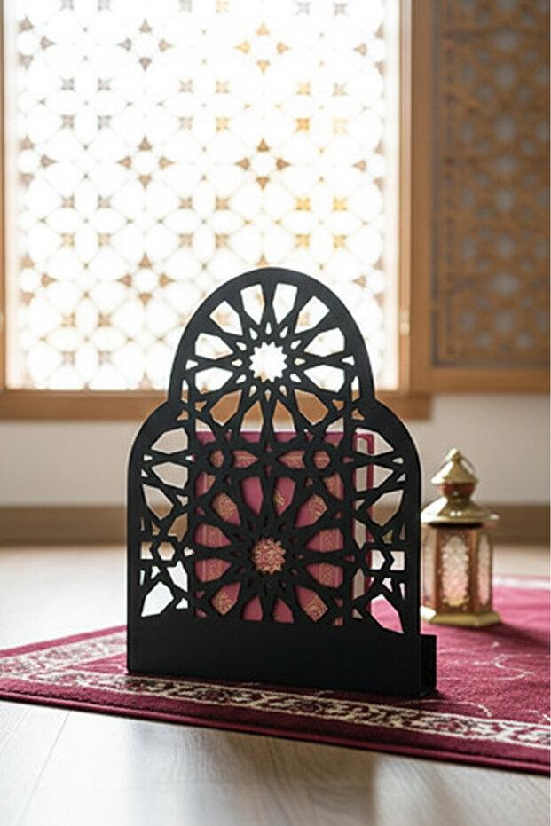 Metal Quran Holder and Decorative Book Stand