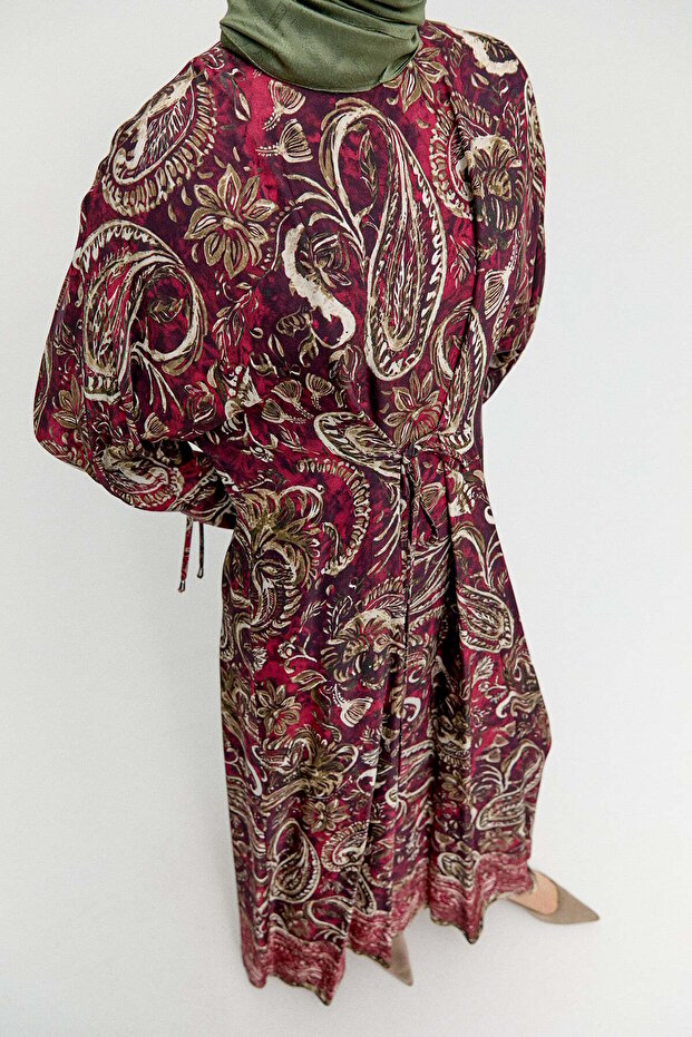 Etnik Desenli Elbise - 5