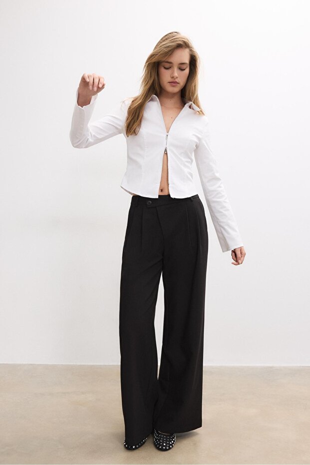 Çift fermuarlı bengal gömlek - 2