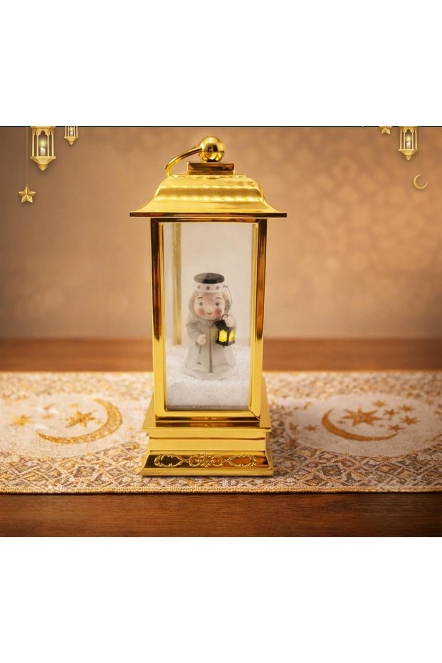 Musical Figurine4 with Arabic Music & light, Battery Powered & USB Type-A Connection, Ramadan Decor