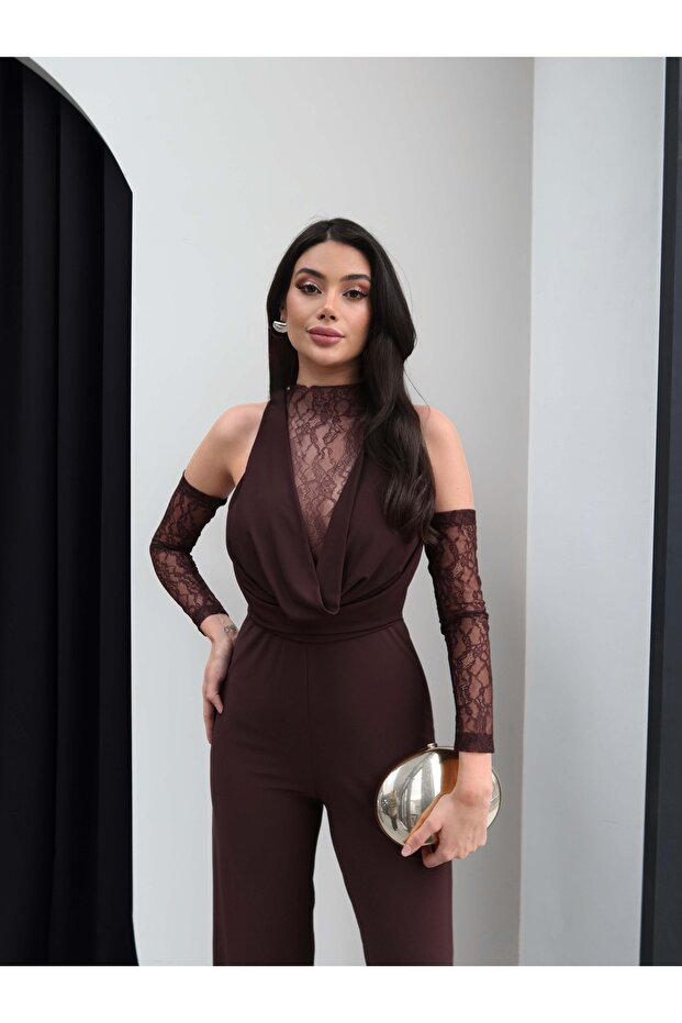 Degaje Yaka Dantelli Tulum - 6