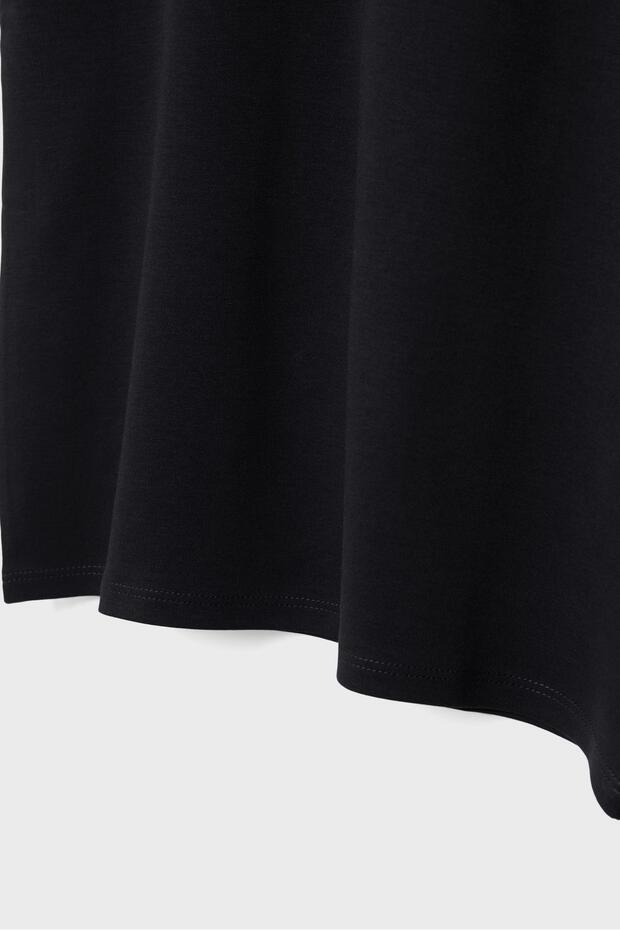 Basic vatkalı t-shirt - 8