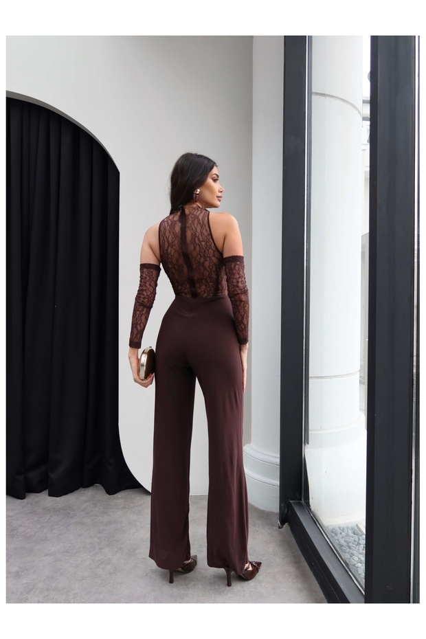 Degaje Yaka Dantelli Tulum - 5