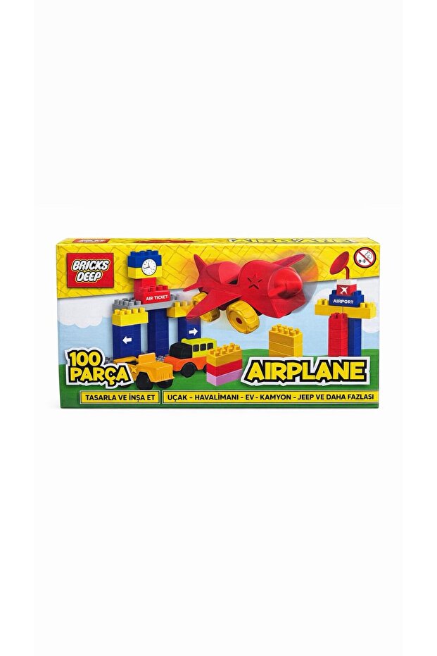 Bricks deep airplane lego game set 100 pieces