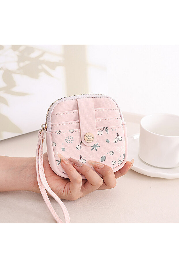 Women's Mini Handbag with Hand Strap – Stylish Model with Zippered Card Holder for Daily Use