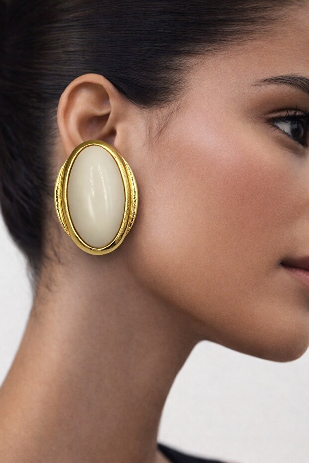 Luxury Çelik Atalier Küpe - 2