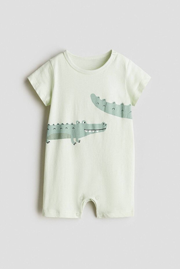 Baskılı Tulum Pijama - 1