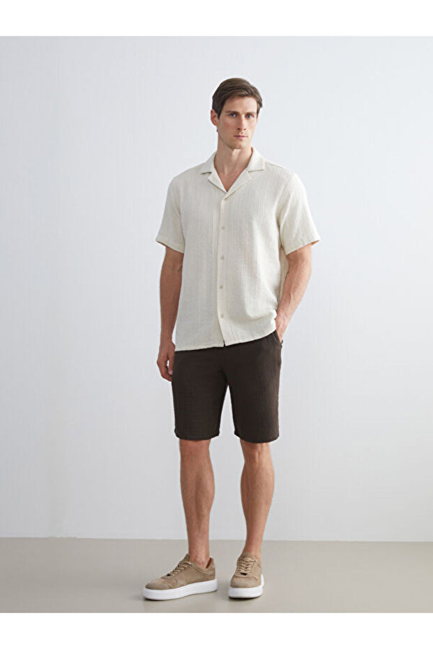Esvab • Modern & Distinctive Regular Fit Muslin Men's Shorts