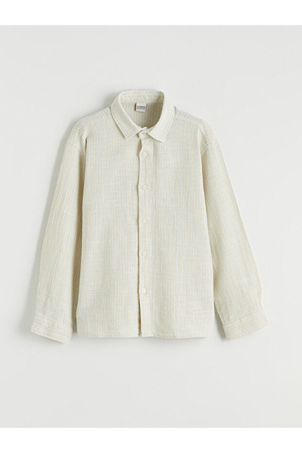 Long Sleeve Boys' Poplin Shirt