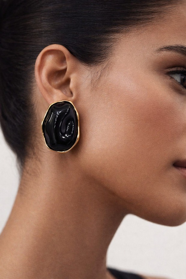 Luxury Çelik Shadow Küpe - 2