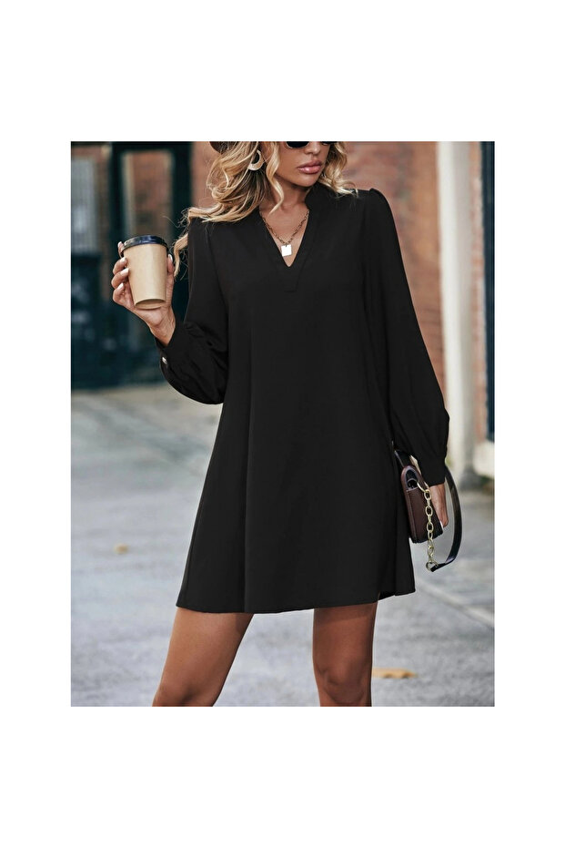 Modern Mini İthal Elbise - 5