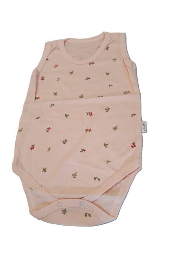 Strappy Baby Kids 100% Cotton Snap Fastener Bodysuit Colorful Girl's Floral 4-6 Years Old