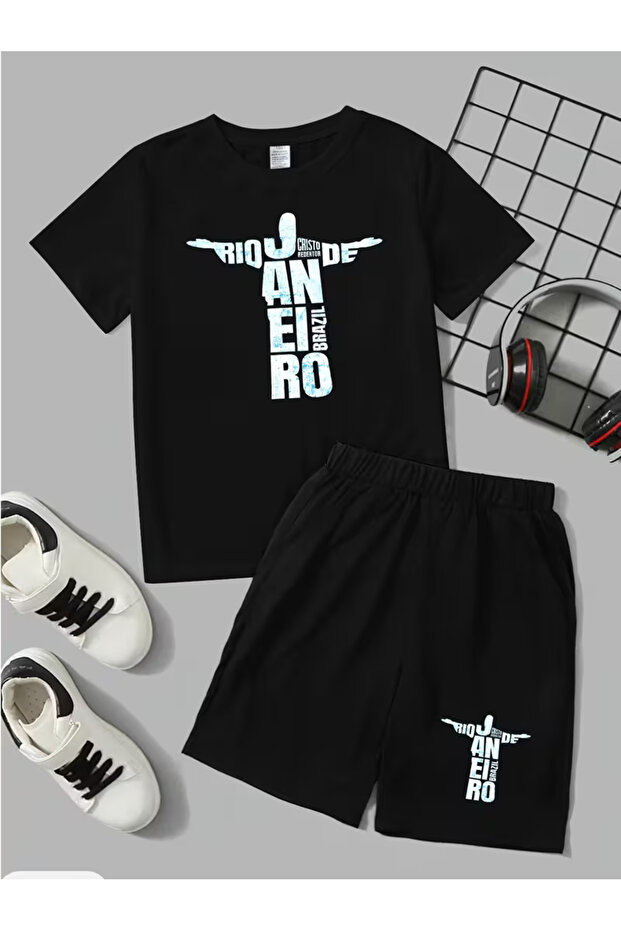 Children's T-Shirt and Pocketed Shorts Set