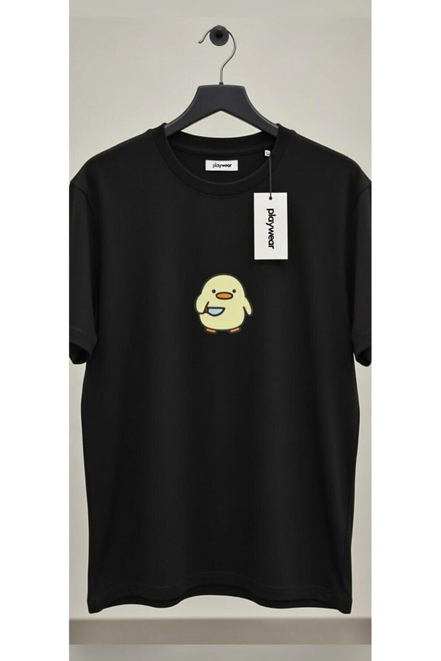 Unisex Tiny Chicken Knife Printed Collection-Loose Fit Oversized Style T-Shirt