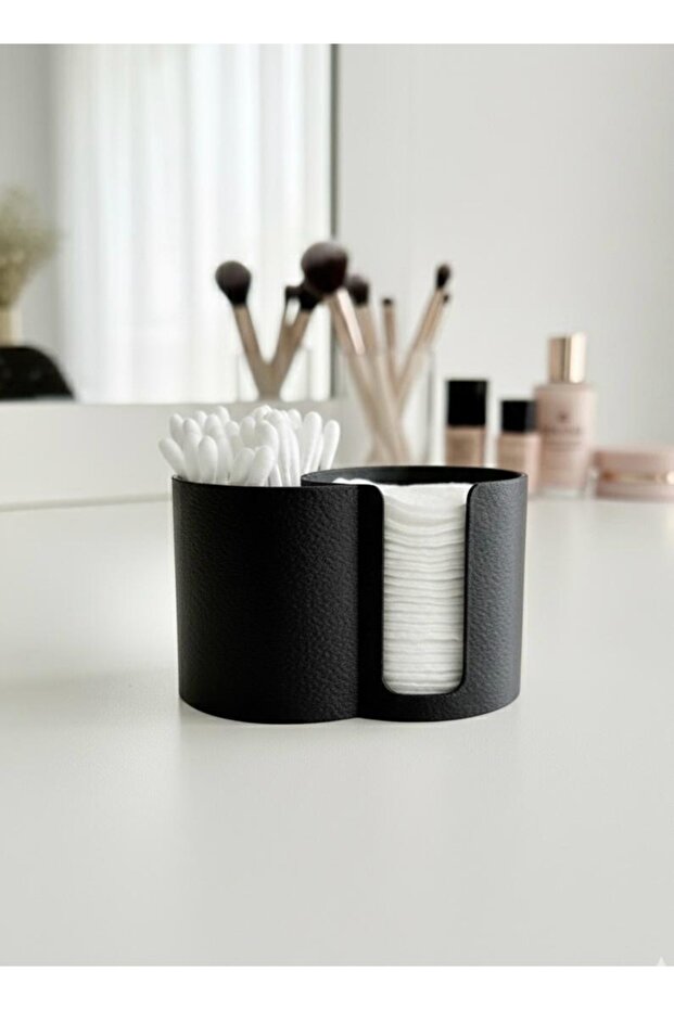 Minimalist Bathroom & Vanity Organizer - Cotton Swab and Cotton Pad Organizer