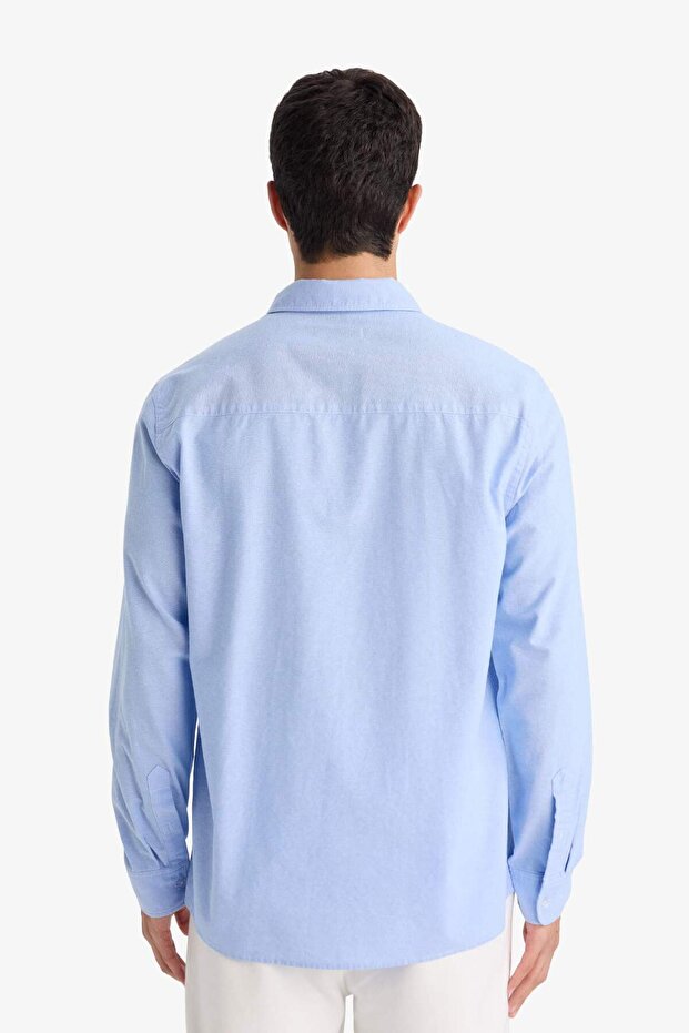 %100 Pamuk Basic Gömlek A8028AX26SP - 5