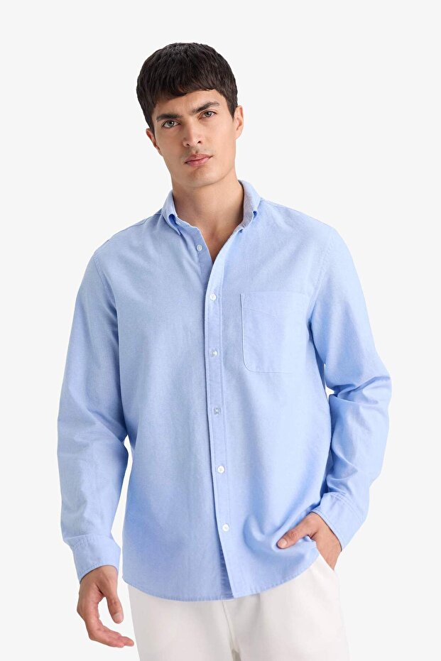 %100 Pamuk Basic Gömlek A8028AX26SP - 3