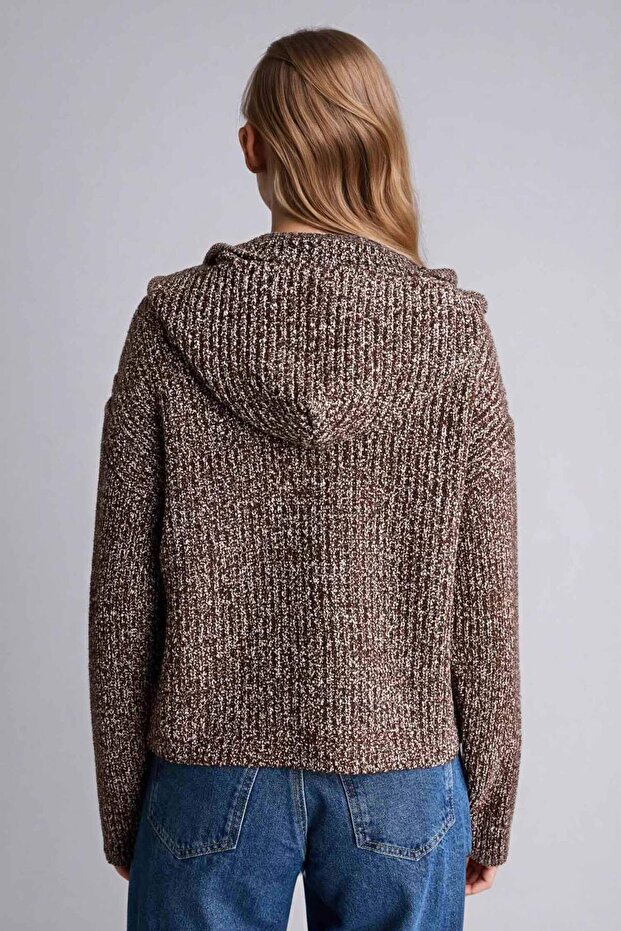 Oversıze Kapüşonlu Hırka G6033AX25WN - 4