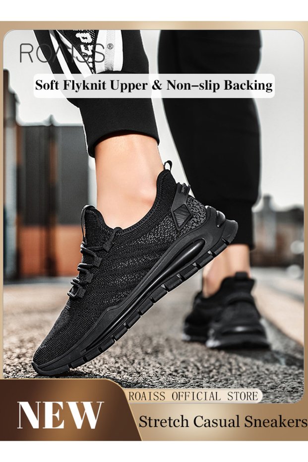 Men Stylish Low Top Sneakers, Lightweight Breathable Trainers for Men, Lace up Non Slip Sports Shoes