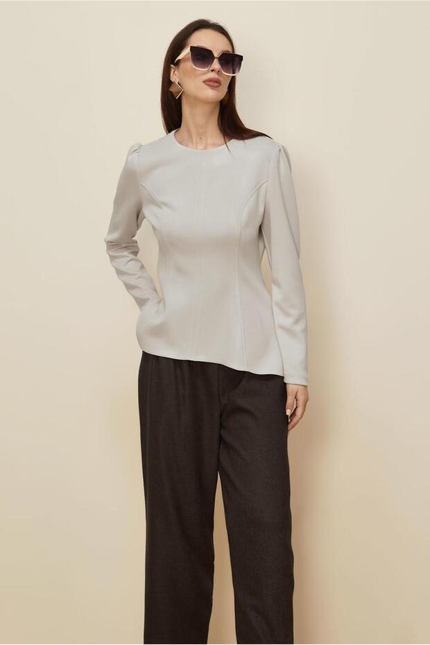 Fluffy Detailled Blouse 46049