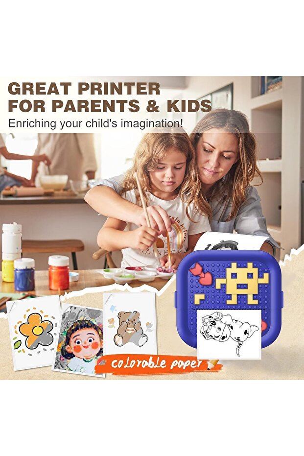 طابعة X spring بلوتوث بدون حبر، جهاز طباعة ملصقات لاسلكي صغير الحجم مع طباعة من الهاتف المحمول، طباعة حرارية - 6