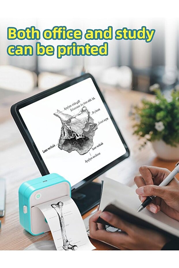 طابعة ملصقات صغيرة LX-D5 طابعة ملصقات حرارية صغيرة متعددة الوظائف (أزرق) - 8