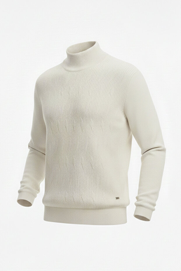 سترة رجالية بنمط ياقة الصياد نصف دائرية - 4