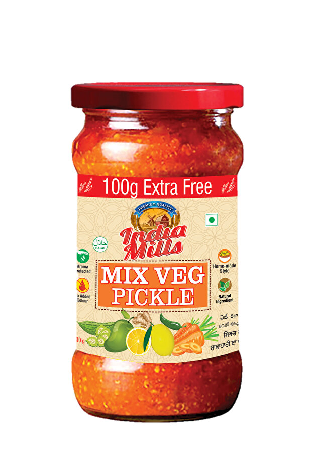 Mixed Veg North Indian Style Pickle 400g | Traditional Indian Pickle