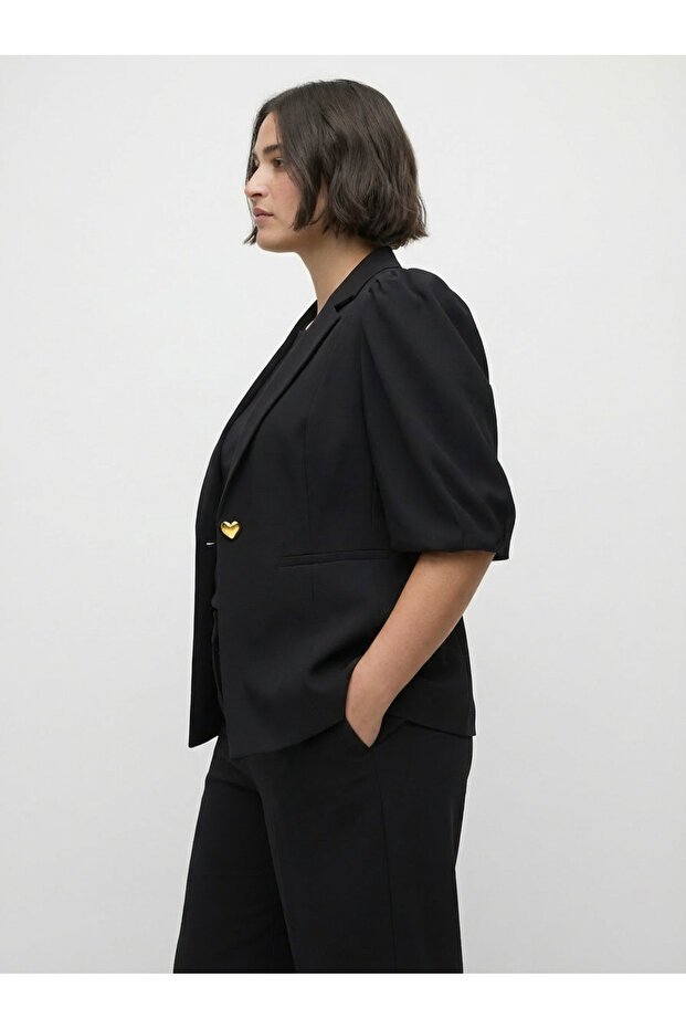 سترة بأكمام بالونية مبطنة - 4