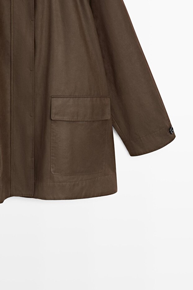 Cepli uzun parka - 7