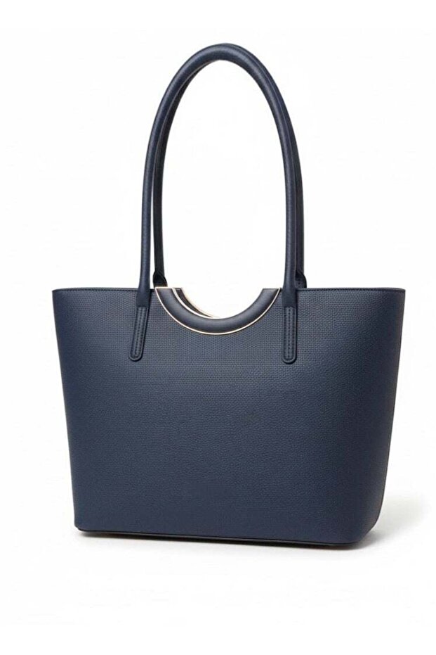 Women’s Structured Tote Handbag – Premium Textured Leather Finish, Dual Top Handle