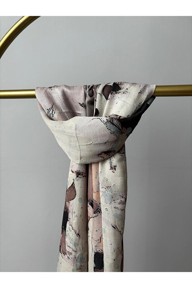 Kuyis Desen Bambu Şal - 1