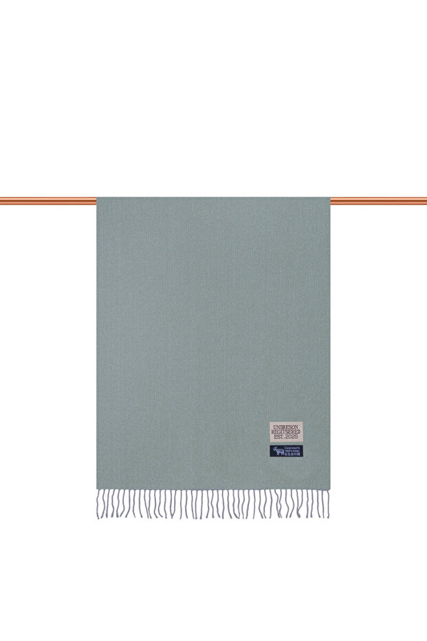 Mint Çift Taraflı Kışlık Şal - 2