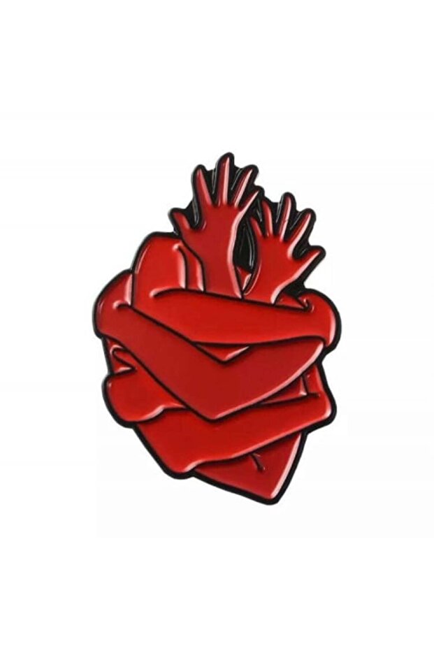 Red Heart Brooch