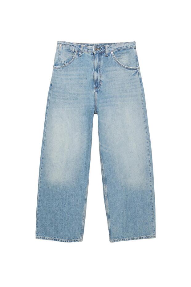 İşlemeli süper bol kesim jean - 3